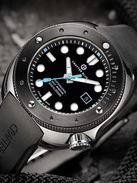 Crafter Blue Swiss Made 600-Meter Hyperion Ocean Diver with Swiss Automatic Movement  #HOSS001B-B-R