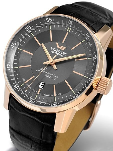 Vostok-Europe GAZ Limo Grey Dial Watch with Trigalight Illumination 5659139