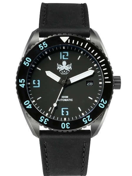 PHOIBOS Reef Master DLC 300-Meter Automatic Dive Watch with Double Dome AR Sapphire Crystal #PY015C