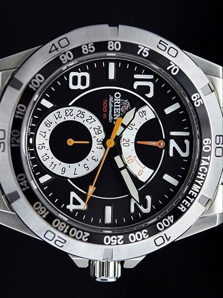 Planet Orient 21-Jewel Automatic with Power Reserve and Stainless Steel Bracelet #FM00001B