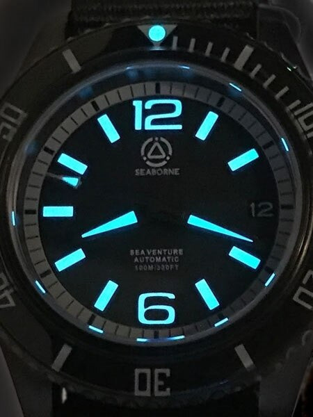 Seaborne Sea Venture 100-Meter Automatic Dive Watch with a 41mm Case and an AR Sapphire Crystal #SB-SV-004-TAC
