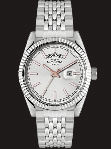 Mondia Madison Quartz Dress Watch with Silver Dial #MI756SS-07SL-BM