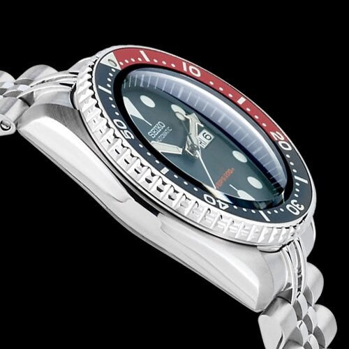 Seiko SKX009 Divers Watch Strapcode Super-J "Louis" Edition with a Double-Domed AR Sapphire Crystal #SKX009