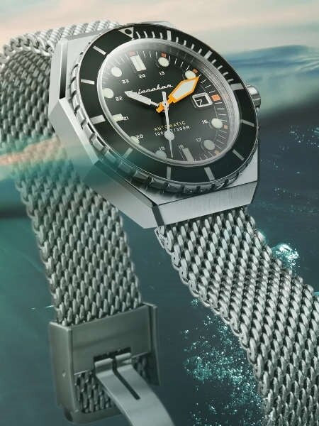 Spinnaker Dumas Automatic 300 Meter Dive Watch with Stainless Steel Mesh Bracelet #SP-5081-11