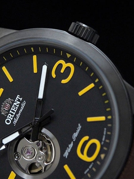 Orient Scout 21-Jewel Automatic Watch with Open-Heart and 42mm Black IP Case #DB0C001B