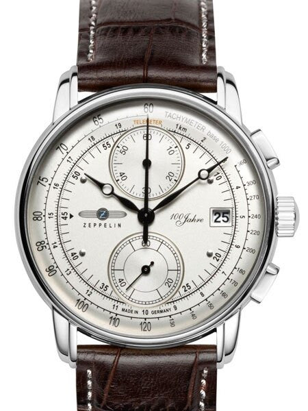 Graf Zeppelin Two-Eye Quartz Chronograph Watch with 60-Minute Stopwatch #8670-1