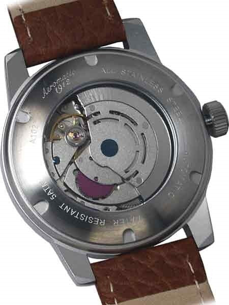Aeromatic 1912 Automatic Aviator Watch with Brown Strap #A1027 Brown