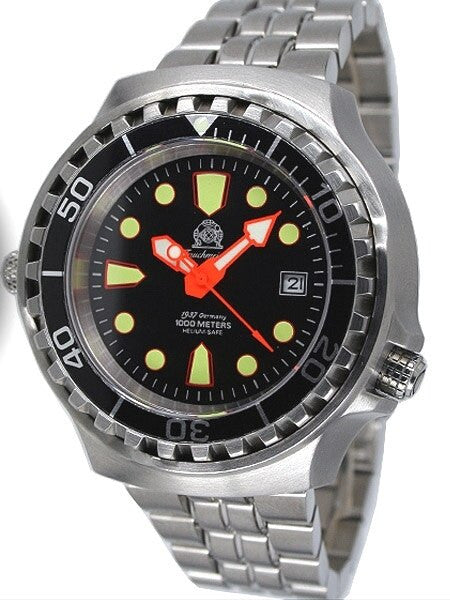 Tauchmeister Automatic, 1000m Dive Watch with Helium Release Valve and Sapphire Crystal #T0079M