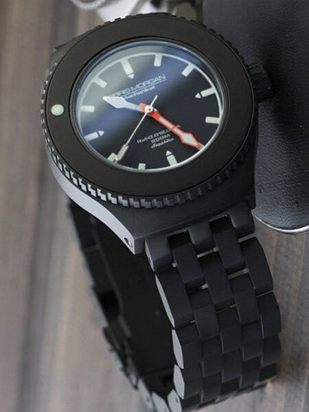 Obris Morgan Nevon Automatic Grey Dial PVD Watch with Robust Bracelet #NEVON-BPGO