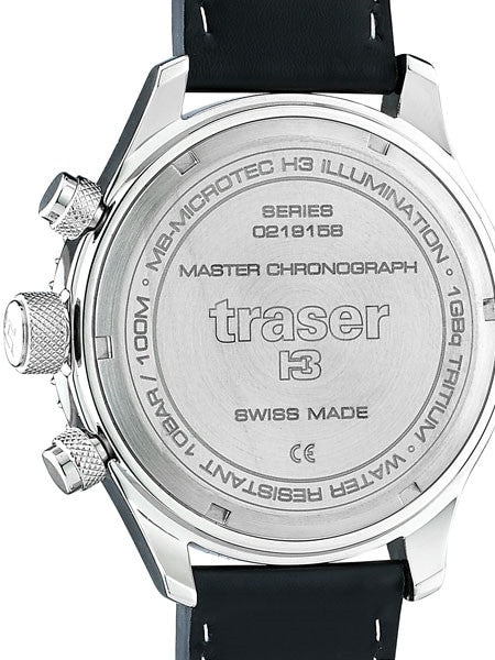 Traser Master Prestige Chronograph Watch with Sapphire Crystal, 12-Hour Totalizer  #105880