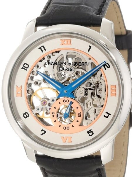Charles Hubert Premium Collection Skeleton Mechanical Hand Wind Watch #3933