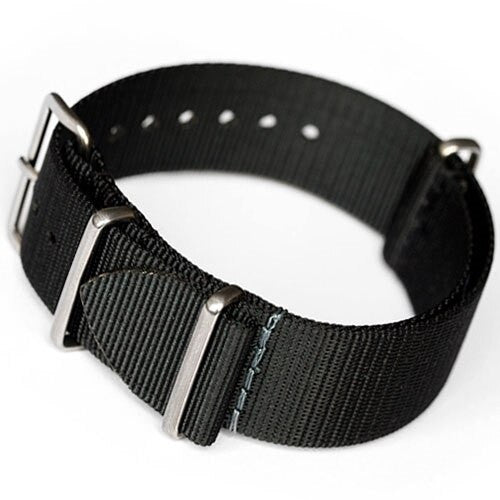 ADPT Black Nylon Strap with 316L Stainless Steel Buckle and Keepers  #MSN-ADPTBLK