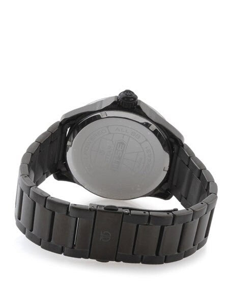 Titan HTSE Solar Powered Quartz Watch with Black Dial and Black PVD Bracelet #1573KM01