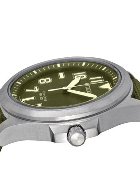 Citizen AW1410-32X Eco-Drive Green Dial Sport Watch — Long Island