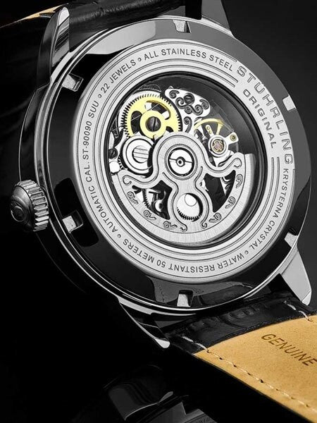 Stuhrling Executive Semi-Skeleton Automatic Watch with 44mm Case #133.33152