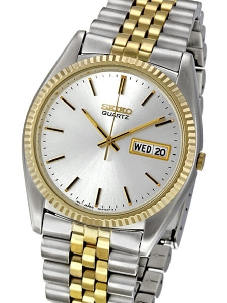 Seiko Classic Style, Two-Tone Watch with 36mm Case and Matching Bracelet #SGF204