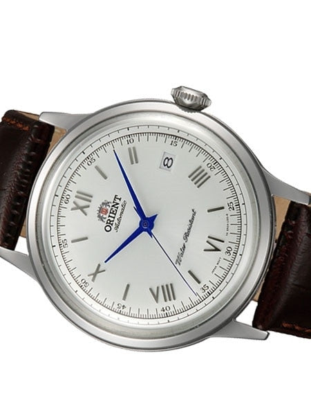 Orient 2nd-Gen Automatic Dress Watch with White Dial, Blue Hands #AC00009W