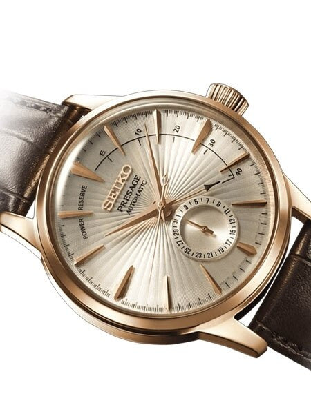 Seiko Presage "Cocktail Time" Automatic Dress Watch with Power Reserve Indicator #SSA346J1