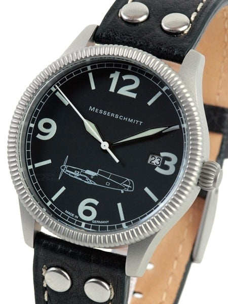 Messerschmitt 40mm Sand Blasted Case with Coin Edge Bezel #ME109-41S