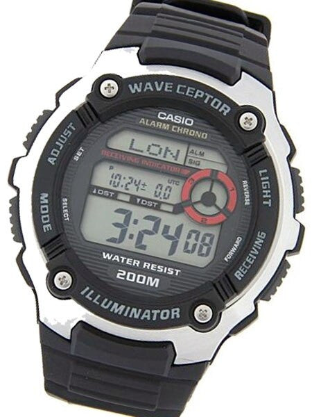 Casio Multi-Band ATOMIC Wave Ceptor Chronograph Alarm Watch #WV-200A-1AV