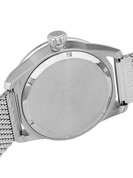 Citizen Eco-Drive Black Dial Pilot Watch with Mesh Bracelet #AW1360-55E