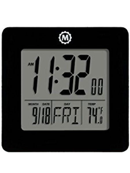 Marathon Desktop Clock with Calendar, Temperature, Alarm #CL030050K