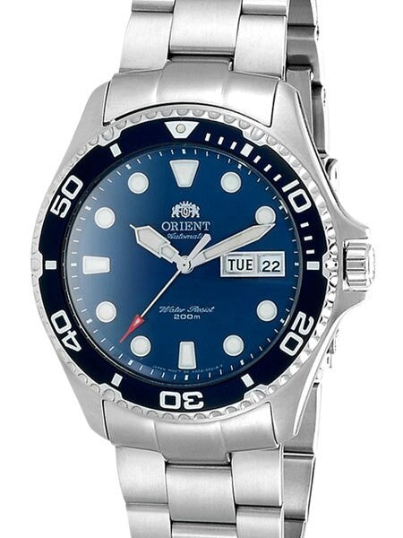 Orient Long Island Ray II Automatic Watch with Strapcode Super-O "Boyer" Bracelet and AR Double-Domed Sapphire Crystal #AA02005D-LI