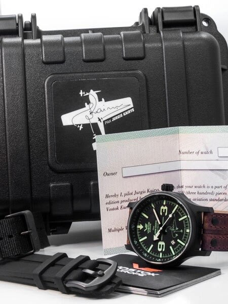 Vostok-Europe Jurgis Kairys SPECIAL EDITION Automatic Pilot Watch with SuperLuminova #5954334