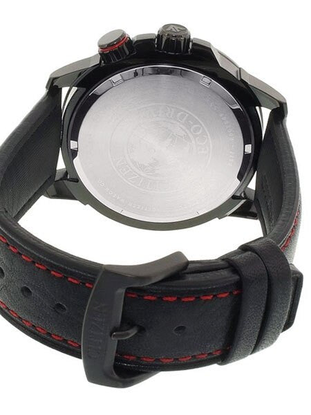 Citizen Eco-Drive Aviator GMT Watch with Inner Slide Rule Bezel #BJ7075-02E