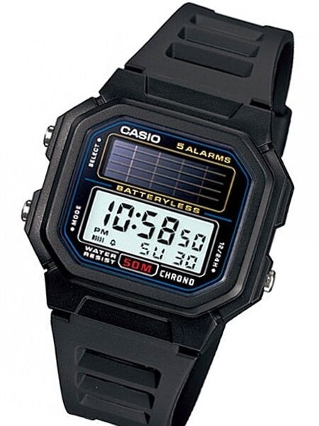 Casio Solar-Light Powered Digital Watch with Alarm and Stopwatch #AL-190W-1AV
