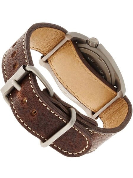 Bertucci A-2T Titanium Watch, 10-Year Lithium Battery, Horween Leather #12712