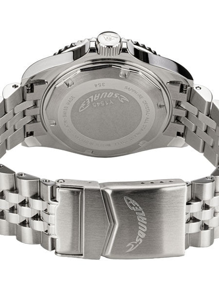 Squale 300 meter Swiss Automatic GMT watch with Ceramic Bezel, AR Sapphire Crystal #1545GM-CER-VIN