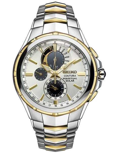 Seiko Coutura Solar Chronograph with Perpetual Calendar, Alarm #SSC560
