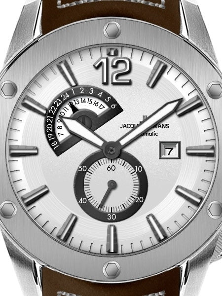 Jacques Lemans 46mm Liverpool Automatic Watch with a 24 Hour Sub-Dial #1-1765B