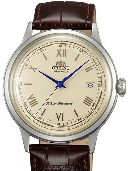 Scratch and Dent - Orient Bambino 2nd-Gen Automatic Dress Watch with Cream Dial, Blue Hands #AC00009N 2