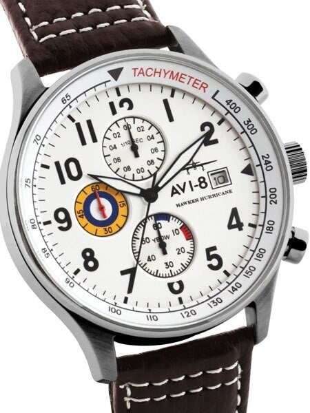 AVI-8 Hawker Hurricane Aviator Chronograph Watch #AV-4011-01