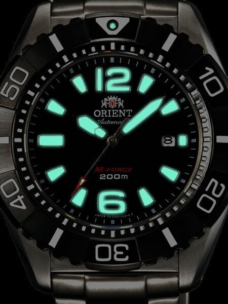 Orient 47mm M-Force 22-Jewel Automatic Titanium Dive Watch with Sapphire Crystal #DV01001B