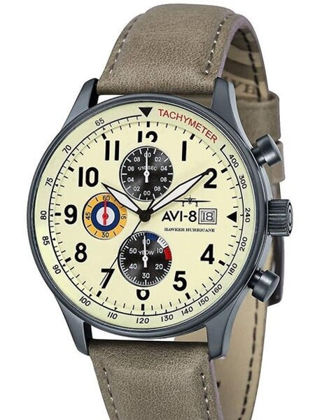 AVI-8 Hawker Hurricane Aviator Chronograph Watch #AV-4011-0C