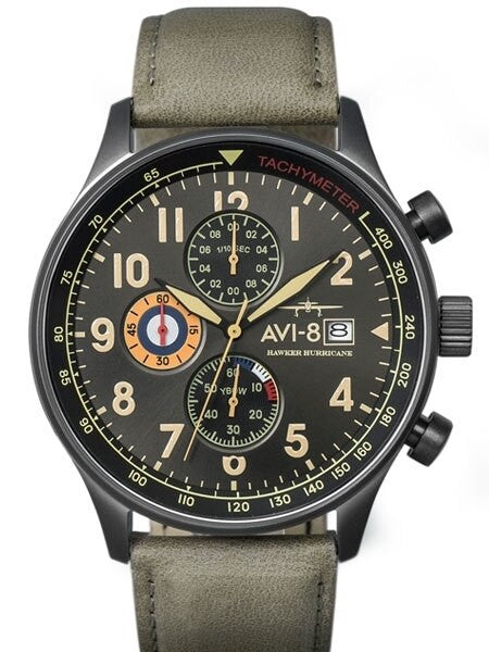 AVI-8 Hawker Hurricane Aviator Chronograph Watch #AV-4011-0E