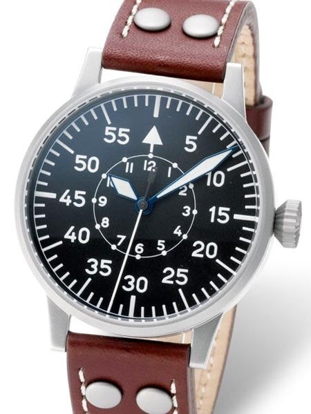 Laco Bonn Type B Dial Swiss Quartz Pilot Watch with Sapphire Crystal #861693