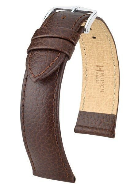 Hirsch Kansas Brown Soft Calf Leather Watch Strap #015020-10
