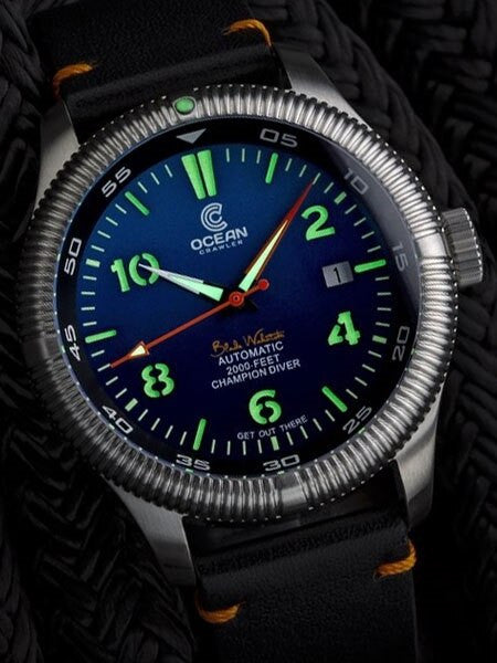 Ocean Crawler Champion Diver Swiss Automatic Watch with AR Sapphire Crystal #CD-223