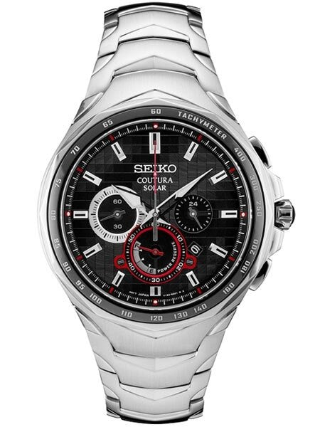 Seiko Coutura Solar Powered Chronograph with Sapphire Crystal #SSC743