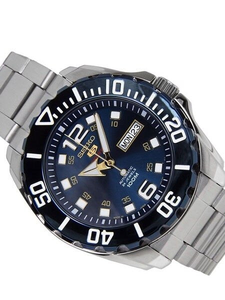 Seiko 5 Sports Automatic Sport Dive Watch with Blue Dial #SRPB37J1