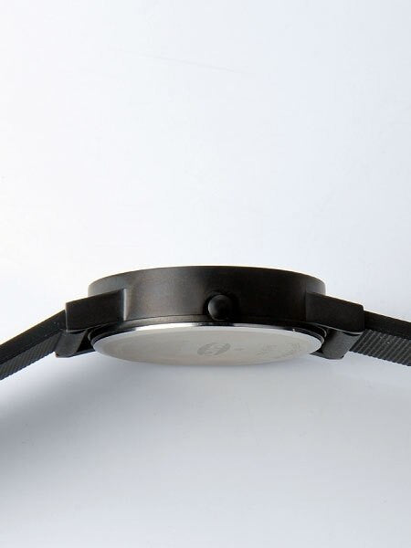 Projects 33mm Black Deja Vu Quartz Watch with Matching Rubber Strap #7287A