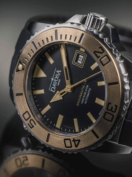 Davosa Argonautic Limited Edition Swiss Automatic 300 Meter Dive Watch with Bronze Bezel Insert #16152655