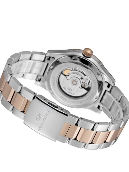 Sea-Gull 41mm Automatic Dress Watch with Power Reserve, Moonphase #217.423