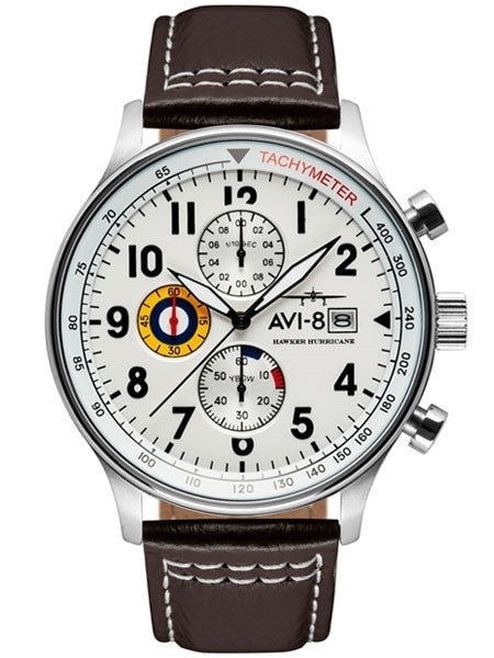 AVI-8 Hawker Hurricane Aviator Chronograph Watch #AV-4011-01