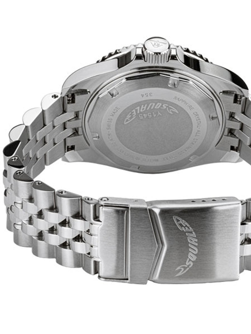 Scratch and Dent - Squale 300 meter Swiss Automatic GMT watch with Luminous Ceramic Bezel, AR Sapphire Crystal #SND1000