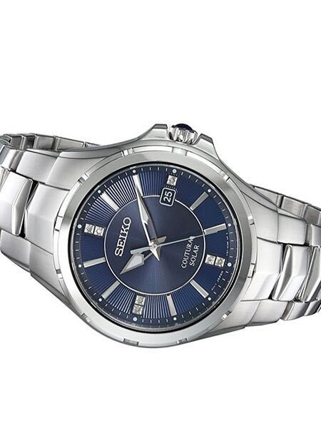 Seiko Coutura Solar Powered Watch with Sapphire Crystal, Diamond Accents #SNE443
